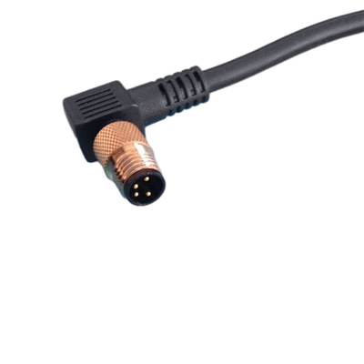 تخصيص طول نهاية مجانية كابل M8 موصل 4pin الجمعيات النسائية للماء