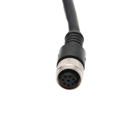 الزاوية اليمنى كابل الأسلاك الكهربائية مع IP67 للماء M12 2 دبوس 3 دبوس 4 دبوس الموصل