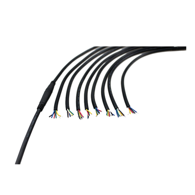 3Ft طول ذكر إلى أنثى M8 6pin مقاوم للماء دراجة GPS لتحديد المواقع كابل سترة PVC