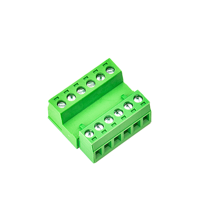 اللون الأخضر PCB محطة كتلة موصل سلك XK2EDGA 5.08MM الملعب