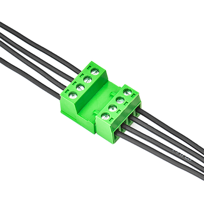 اللون الأخضر PCB محطة كتلة موصل سلك XK2EDGA 5.08MM الملعب