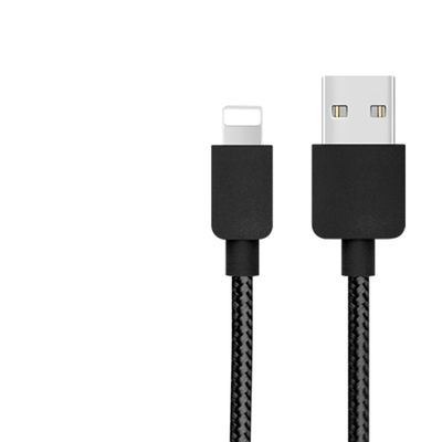 كابل بيانات الشحن السريع OEM ، كبل USB المصغر من النايلون 2.4A لهاتف Iphone