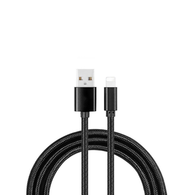 كابل بيانات الشحن السريع OEM ، كبل USB المصغر من النايلون 2.4A لهاتف Iphone