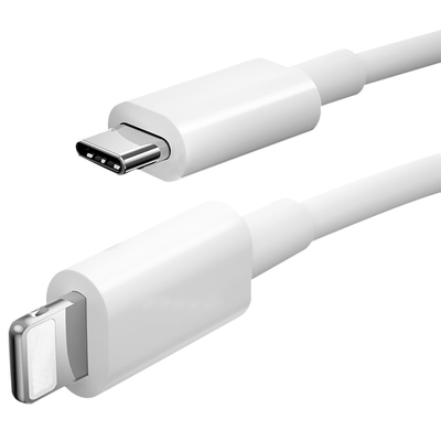 3Ft طول USB شحن كابل بيانات Usb3.1 Usb C إلى C اللون الأبيض مع سترة PVC