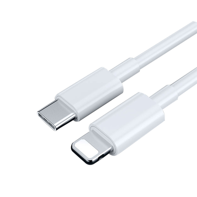 3Ft طول USB شحن كابل بيانات Usb3.1 Usb C إلى C اللون الأبيض مع سترة PVC