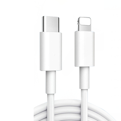 3Ft طول USB شحن كابل بيانات Usb3.1 Usb C إلى C اللون الأبيض مع سترة PVC