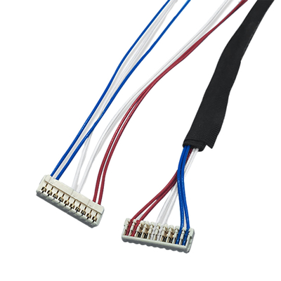 1.0mm الملعب IDC سلك تسخير مقياس AWG30 مع موصل JST SSR IDC