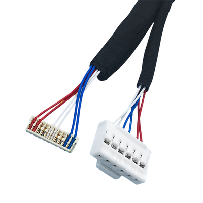 1.0mm الملعب IDC سلك تسخير مقياس AWG30 مع موصل JST SSR IDC