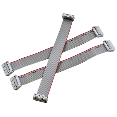 2.54mm صف مزدوج IDC كابل الشريط المسطح UL2651 نوع 28AWG ذكر التوصيل