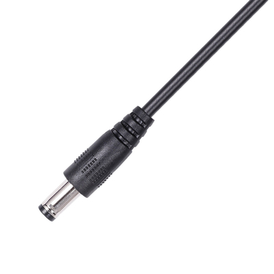 يجمع كبل الطاقة للذكور والإناث مع مقبس برميل لتخفيف الضغط DC 5.5mm X 2.1mm