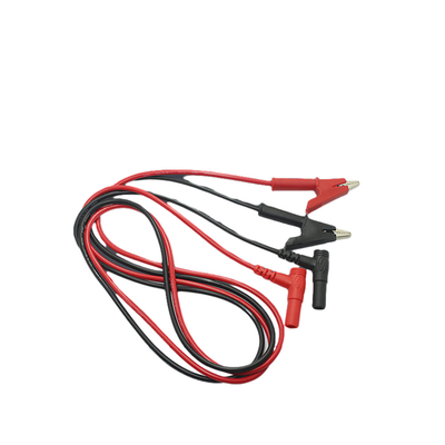 3Ft Crocodile Clip Digital Multimeter Cable أحمر أسود اللون