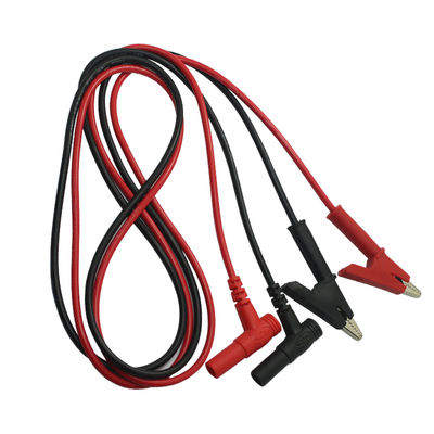 3Ft Crocodile Clip Digital Multimeter Cable أحمر أسود اللون