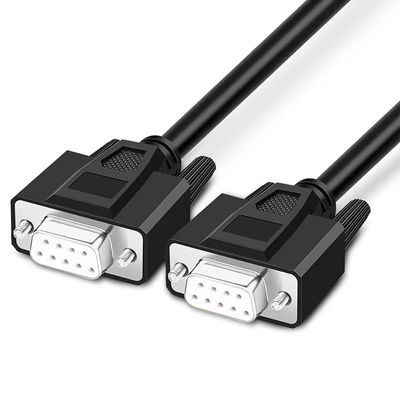 ذكر إلى ذكر التوصيل Rs232 كابل تسلسلي 3ft مع موصل فرعي DB9 DB15 DB25 D