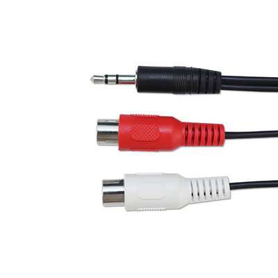 20 متر كبلات صوت الفيديو 3 RCA إلى 3 RCA مع محول صوت محول قابس ذكر