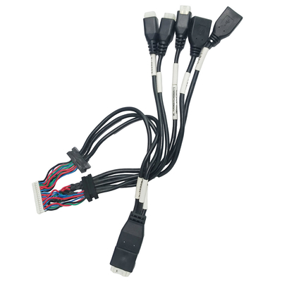 ATX Housing Overmolding Cable Assembly JST PH2.0 سلك تجعيد الإسكان إلى USB2.0 أنثى