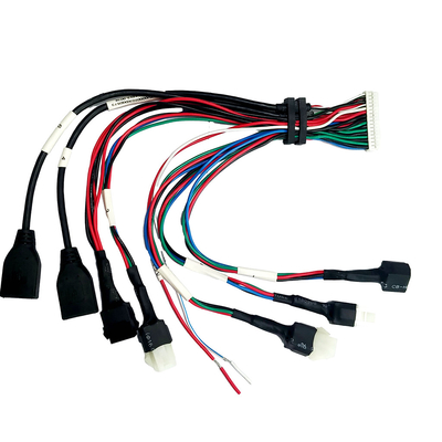 ATX Housing Overmolding Cable Assembly JST PH2.0 سلك تجعيد الإسكان إلى USB2.0 أنثى