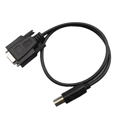 كابل RS232 المخصص يجمع DB9 أنثى إلى نوع ذكر USB 2.0 B
