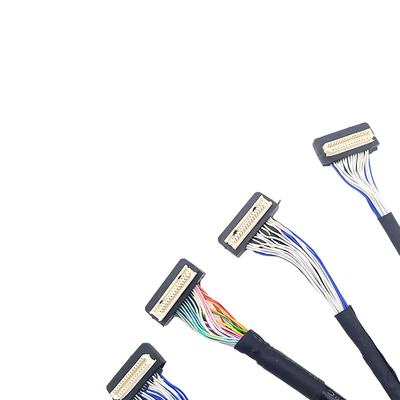 DF9 31pin مخصص LVDS كبل ، الكابلات المرنة المحورية 1 مم نوع موصل الملعب