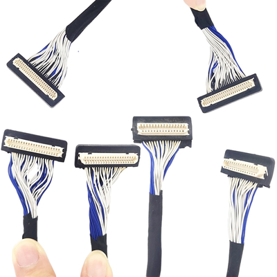 DF9 31pin مخصص LVDS كبل ، الكابلات المرنة المحورية 1 مم نوع موصل الملعب