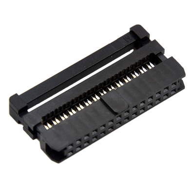 IDC أنثى 14 دبوس كابل موصل لون أسود 1.27mm 2.0mm الملعب