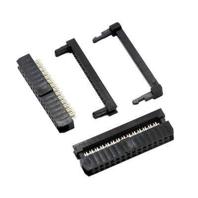 IDC أنثى 14 دبوس كابل موصل لون أسود 1.27mm 2.0mm الملعب