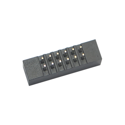 الزاوية اليمنى الإناث موصلات لوحة الدوائر المطبوعة صف مزدوج 1.27mm 2.54mm رأس مربع الملعب