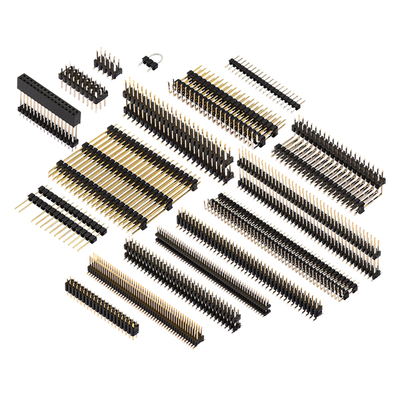 الزاوية اليمنى المستقيمة SMT Pin Header Connector نوع صف مزدوج واحد