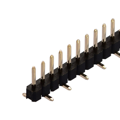 الزاوية اليمنى المستقيمة SMT Pin Header Connector نوع صف مزدوج واحد
