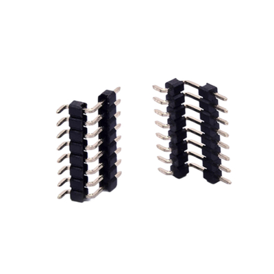 الزاوية اليمنى المستقيمة SMT Pin Header Connector نوع صف مزدوج واحد