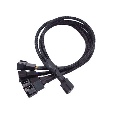2.54mm Amp Pitch Amp Connector Cables Assemblies Aluminum Foil Shielded Wire Harness لجهاز الكمبيوتر