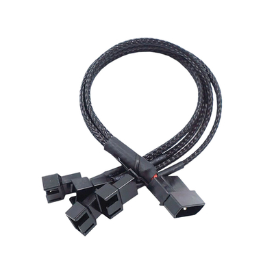 2.54mm Amp Pitch Amp Connector Cables Assemblies Aluminum Foil Shielded Wire Harness لجهاز الكمبيوتر