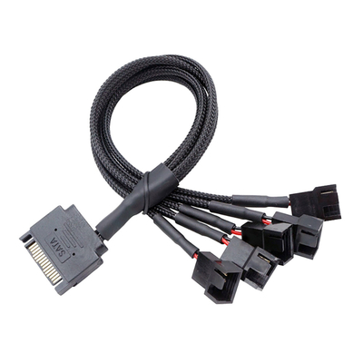 2.54mm Amp Pitch Amp Connector Cables Assemblies Aluminum Foil Shielded Wire Harness لجهاز الكمبيوتر