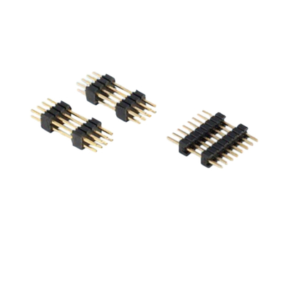 ربط الذهبية بلاش PCB 2.0mm القوة من خلال فتحة دبوس رأس 2.54mm القوة الذكور
