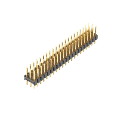 ربط الذهبية بلاش PCB 2.0mm القوة من خلال فتحة دبوس رأس 2.54mm القوة الذكور