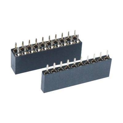 الزاوية اليمنى المباشرة للوحة PCB الإناث اتصال 0.5A إلى 3A من خلال الثقب 2.54mm 2.0mm Pitch