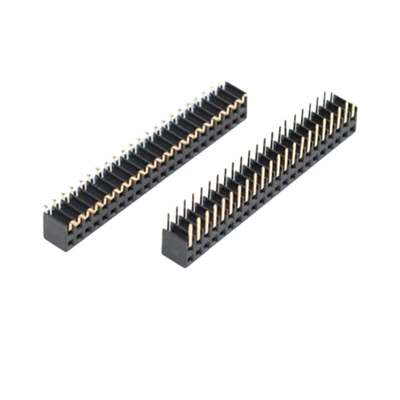 الزاوية اليمنى المباشرة للوحة PCB الإناث اتصال 0.5A إلى 3A من خلال الثقب 2.54mm 2.0mm Pitch