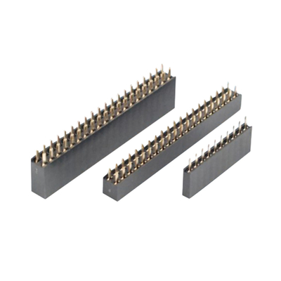 1.27mm الملعب SMT رأس الدبوس PCB موصل صف مزدوج 4P إلى 60P THT