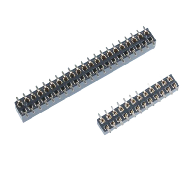 1.27mm الملعب SMT رأس الدبوس PCB موصل صف مزدوج 4P إلى 60P THT