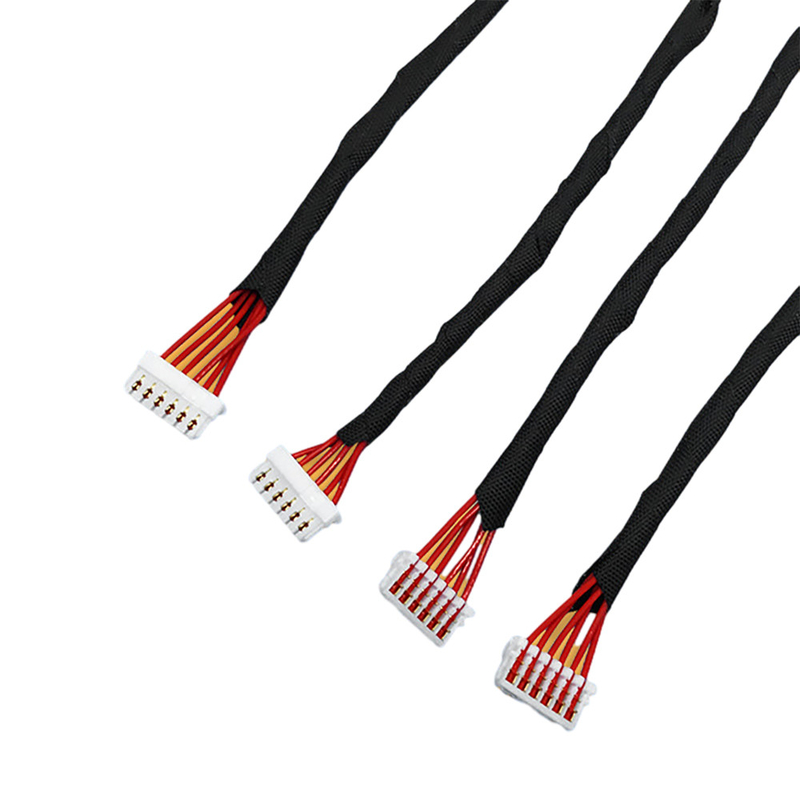 1.0mm الملعب IDC سلك تسخير مقياس AWG30 مع موصل JST SSR IDC