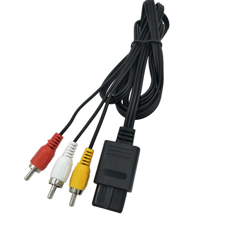 6ft Gamecube Audio Video Cable ، AV Composite Cord لـ Nintendo 64 N64