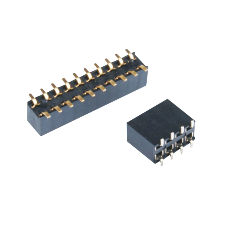 2P-40P Single Double Row PCB Connector SMT رأس الإناث 2.54mm Pitch